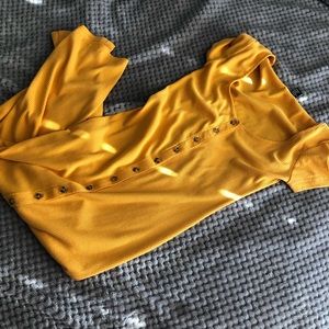 Forever 21 yellow long dress